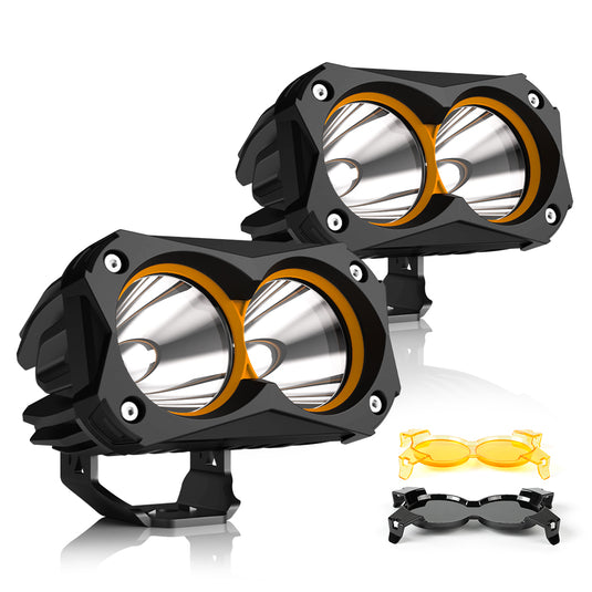 2 Inch TR2 Pod Lights 30W Hyper Spot Osram LED with Covers