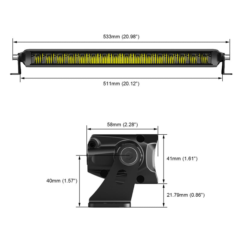 Cargue la imagen en el visor de la galería, 46 Series 20 inches Street Legal Driving Light Bar
