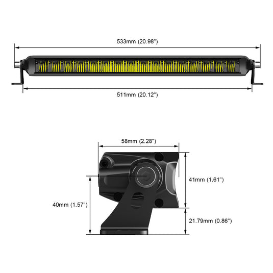 46 Series 20 inches Street Legal Driving Light Bar