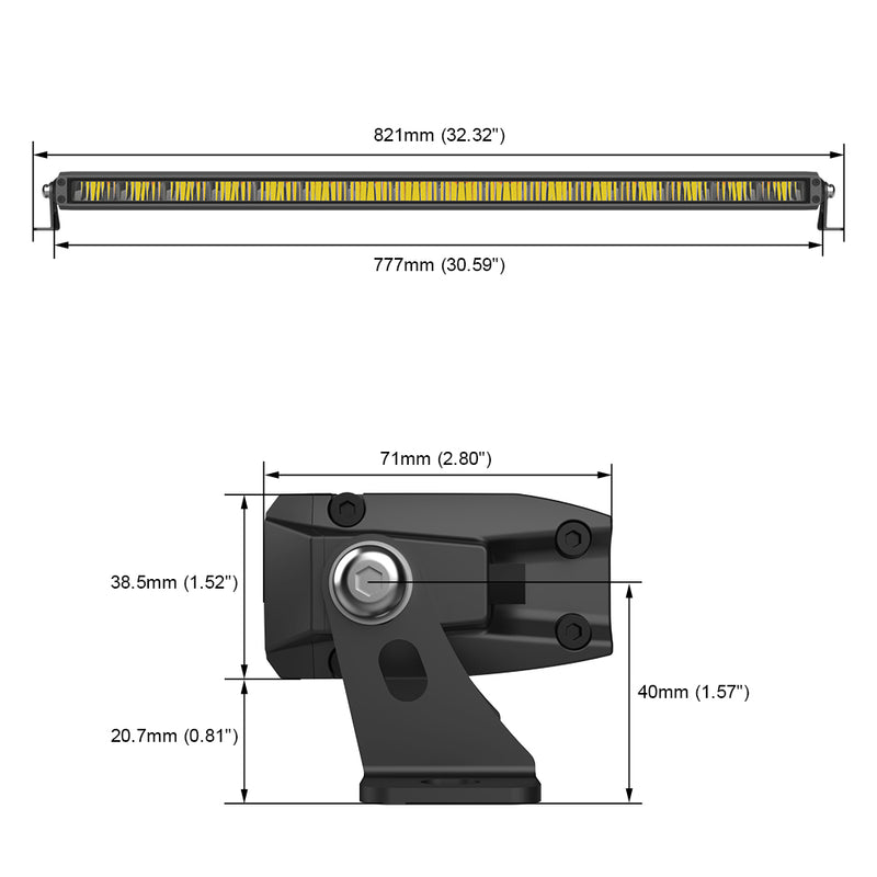 Load image into Gallery viewer, 54B Series 30 Inch Single Row Dual Color LED Light Bar
