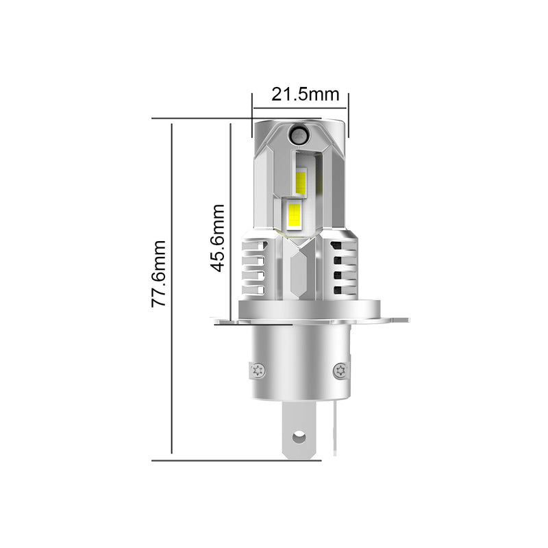 Load image into Gallery viewer, E6 Series H4/H19 Compact LED Headlight Bulbs
