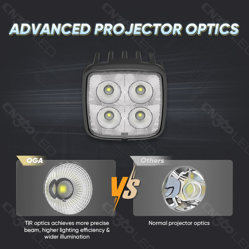 Загрузить изображение в просмотрщик галереи, 20 Series 2034 70W Waterproof LED Wide Flood Work Light
