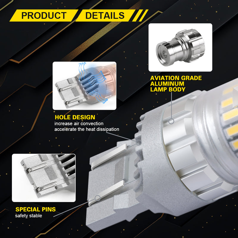 Load image into Gallery viewer, 7443 LED Bulb White 2FT Series 23SMD High Brightness DRL Brake Light
