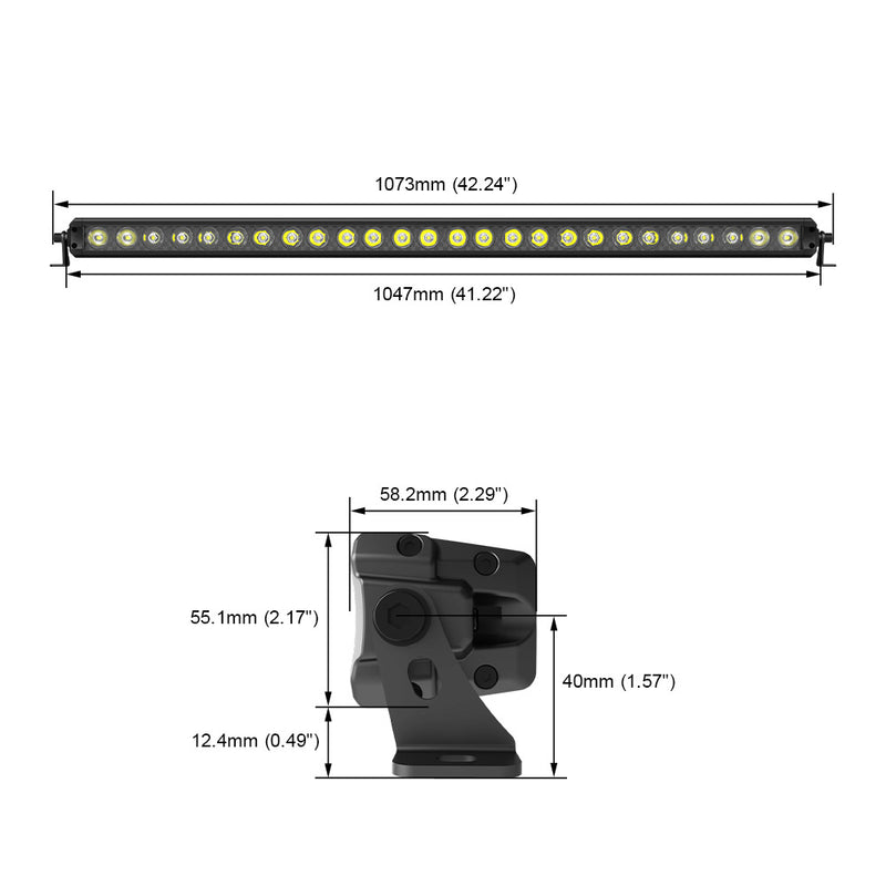 Load image into Gallery viewer, 56 Series 41 Inch Combo Beam Projector Light Bar with Backlit
