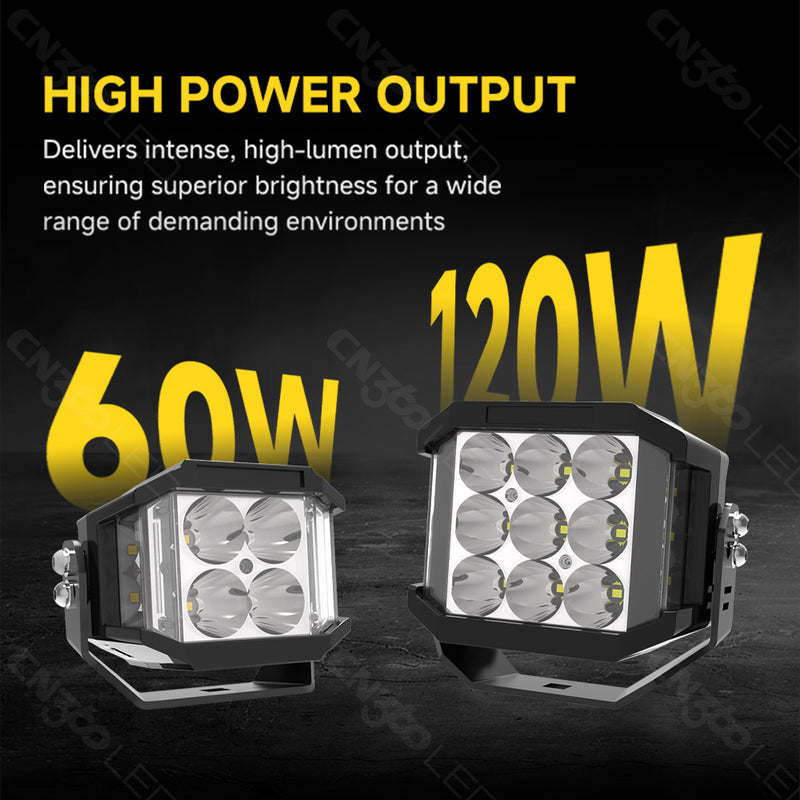 Cargue la imagen en el visor de la galería, 3064 Amber DRL LED Pod Work Lights
