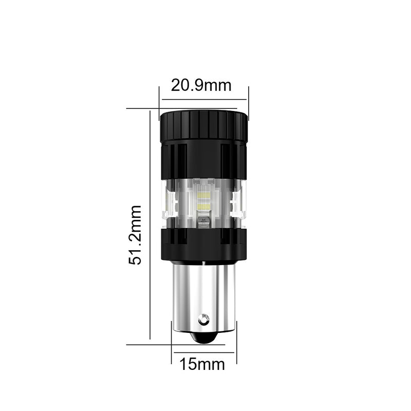 Load image into Gallery viewer, S09 Series 1156 LED Signal Bulbs with 150° or 180° Pins
