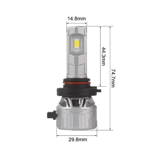 P2 Series 9005 Silicone Heat Dissipation LED Headlight Bulbs