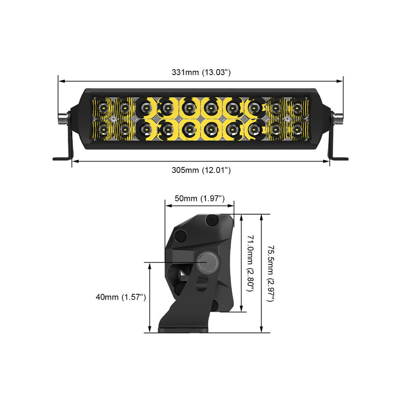 Load image into Gallery viewer, 49 Series 12 inch Dual Row OSRAM LED Light Bar
