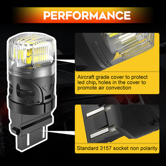 BRS Series 1156 3 Color Options 360 Degree LED Signal Bulb