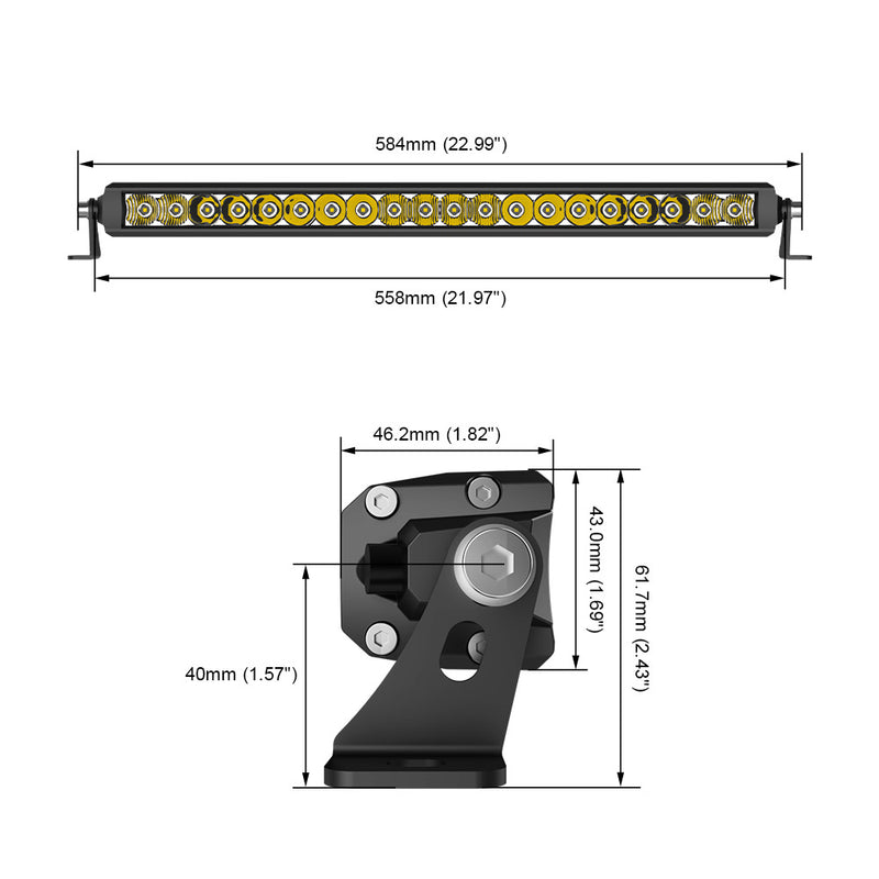 Load image into Gallery viewer, 48 Series 20 inch Single Row OSRAM LED Light Bar
