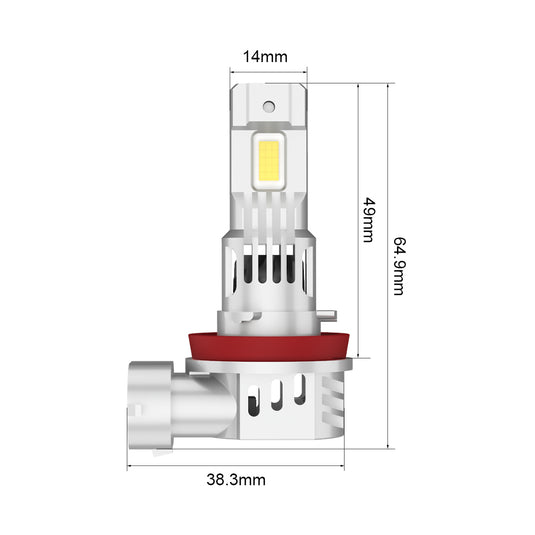 M5 Series H11 Compact LED Headlight Bulbs