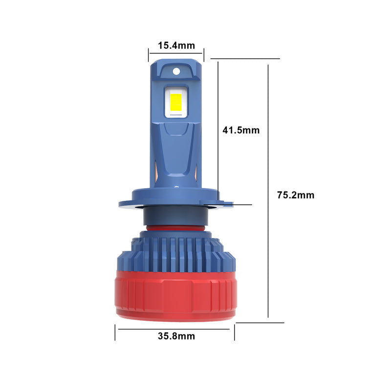 Load image into Gallery viewer, K2C Series H7 360° Adjustable LED Headlight Bulbs
