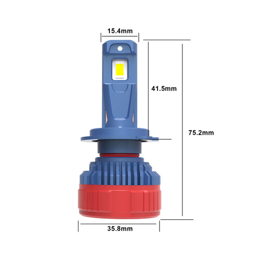 K2C Series H7 360° Adjustable LED Headlight Bulbs