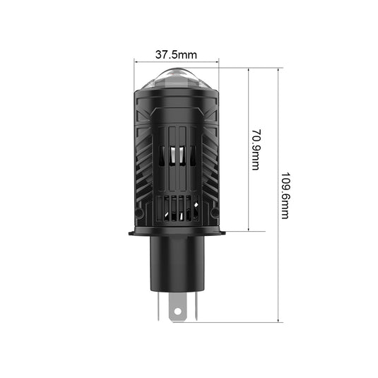 T09 Series H4/H19 LED Headlight Bulbs with Built-In Lens