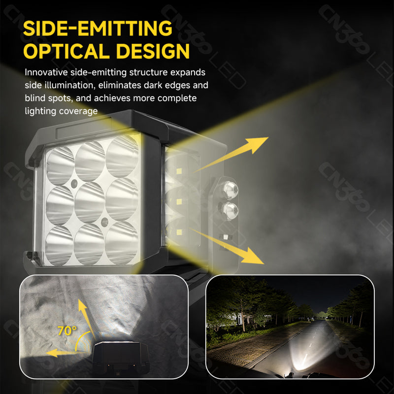 Cargue la imagen en el visor de la galería, 3064 Amber DRL LED Pod Work Lights
