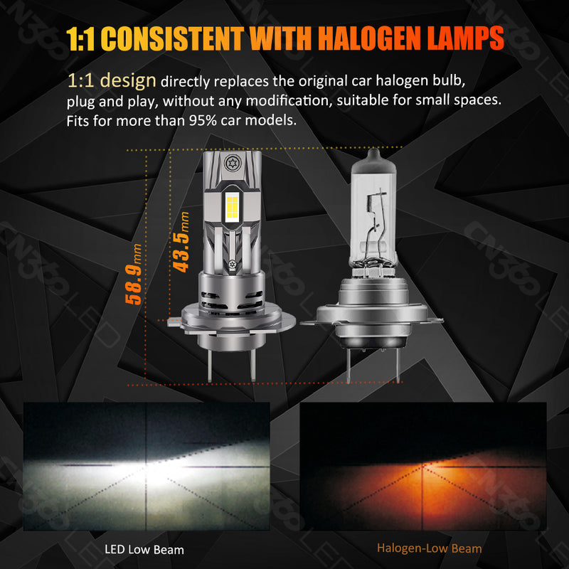 Load image into Gallery viewer, E4S LED Headlight Bulbs Direct Replacement for Halogen Lamps
