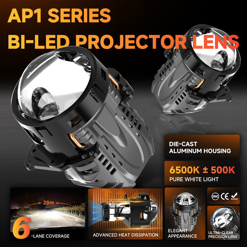 Cargue la imagen en el visor de la galería, AP1 Series LD0790-A Bi-LED Projector Headlight
