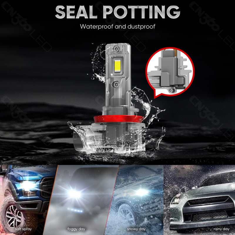 Cargue la imagen en el visor de la galería, M7S Series H11 Ultra-Thin LED Headlight Bulbs

