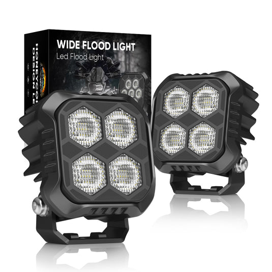 2.8-Inch Honeycomb Design LED Flood Pod Light