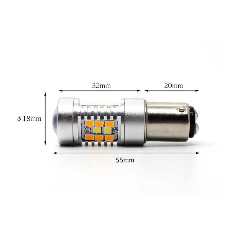 Cargue la imagen en el visor de la galería, 4G28 Series Dual Color LED Bulbs for Turn Signal &amp; DRL
