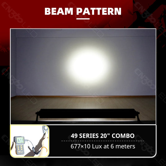 48 Series 20 inch Single Row OSRAM LED Light Bar