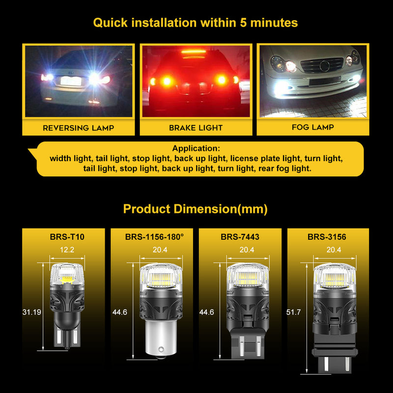Cargue la imagen en el visor de la galería, BRS Series 1157 360° LED Signal Bulbs
