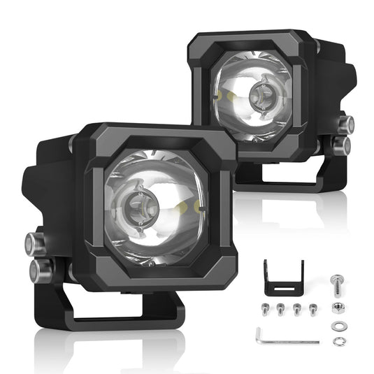 3050 Series 25W LED Tractor Spot Cube Lights