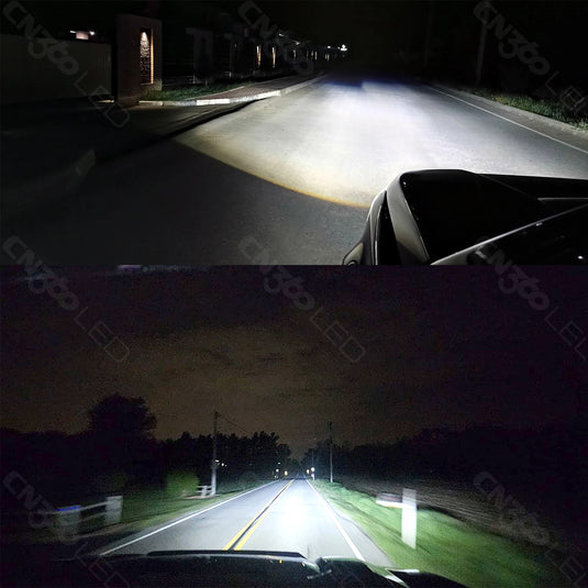 T08 Series H7 LED Headlight Bulb with Optical Lens