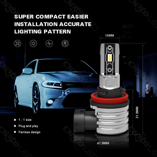 R2C Series Halogen Size LED Headlight Bulbs Wholesale