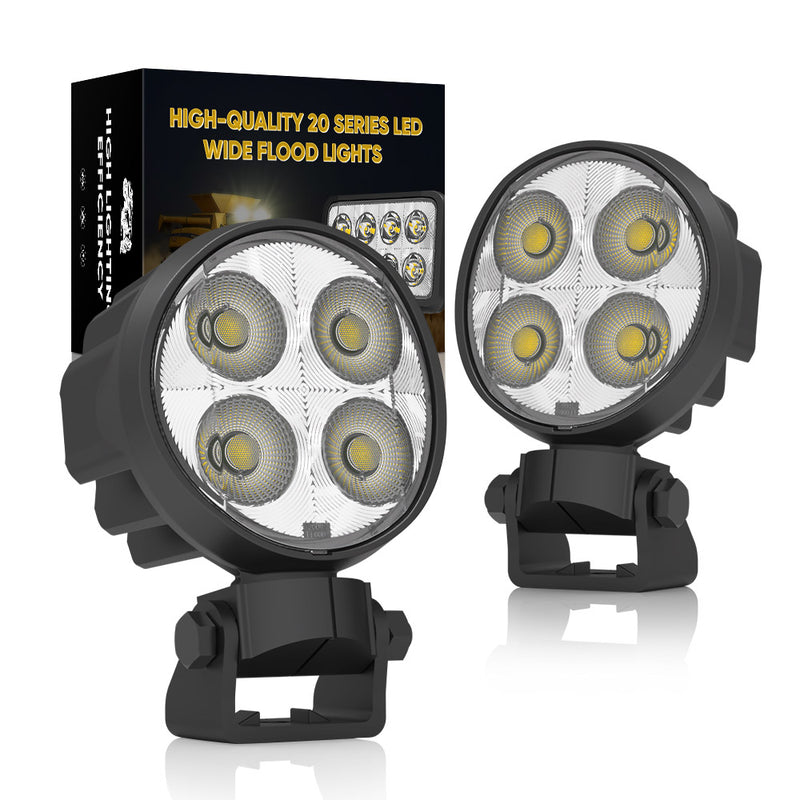 Load image into Gallery viewer, 20 Series Round Flood Lights with Adjustable Mount
