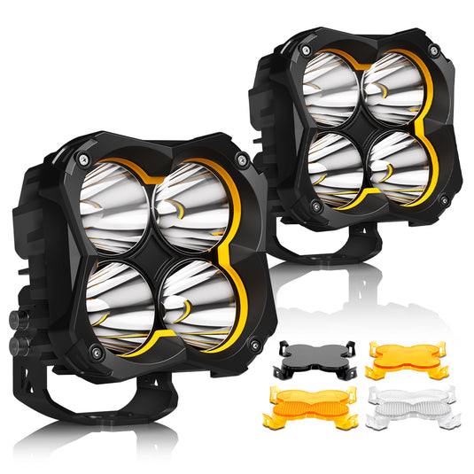 5 Inch TR1 LED Work Lights 48W Spot Beam Iron Bracket
