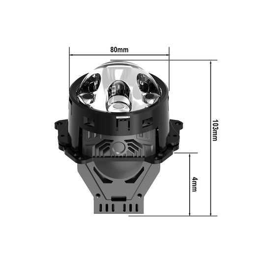 AP2 Series LD01185-A Ultra Long Beam Projector Headlight