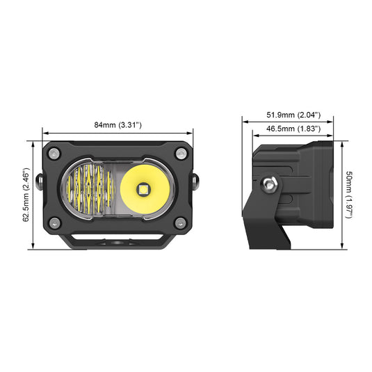 3045 Series 20W 3.3-Inch Combo Beam LED Pod Light