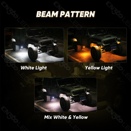EL13 Dual Color LED Rock Light Kit
