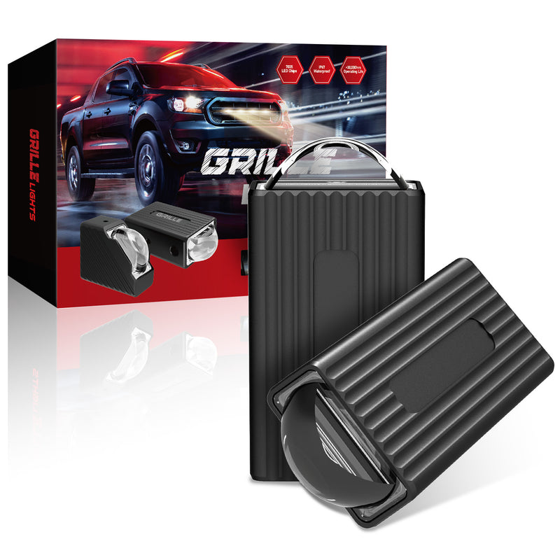 Load image into Gallery viewer, 16mm Ultra Thin LED Grille Lights IP67 25W Tri Color
