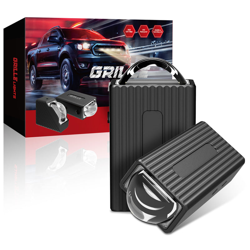 Load image into Gallery viewer, 20mm Ultra Thin LED Grille Lights IP67 25W Tri Color
