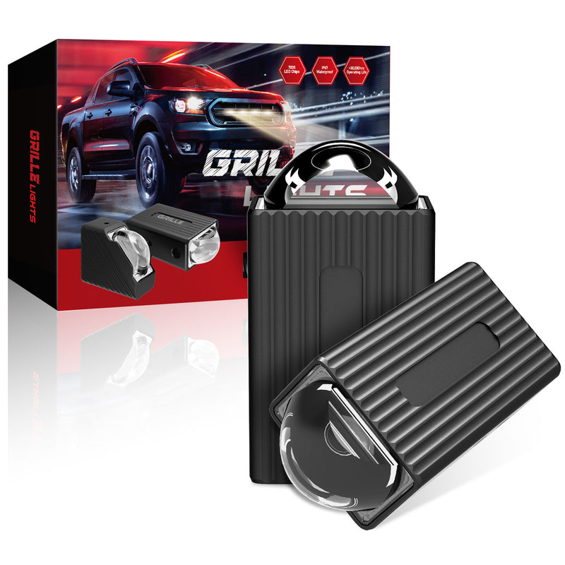 Load image into Gallery viewer, 25mm Ultra Thin LED Grille Lights IP67 25W Tri Color
