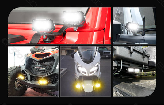 3045 Series 20W  3.3-inch Spot Beam LED Pod Light