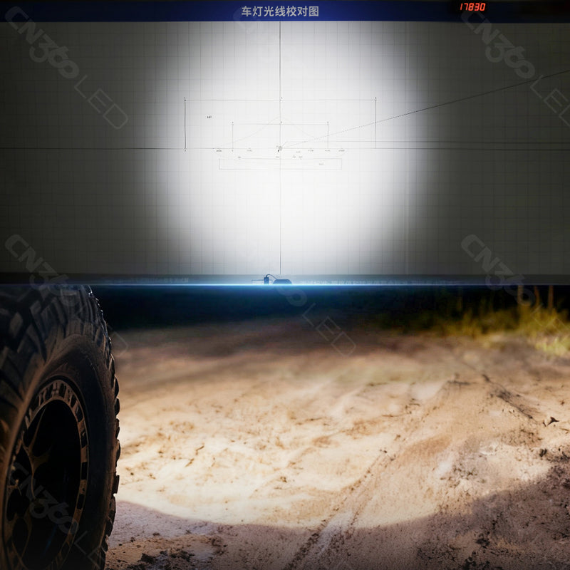Load image into Gallery viewer, 4 Inches LED Work Lights with 3D Halo DRL Backlit
