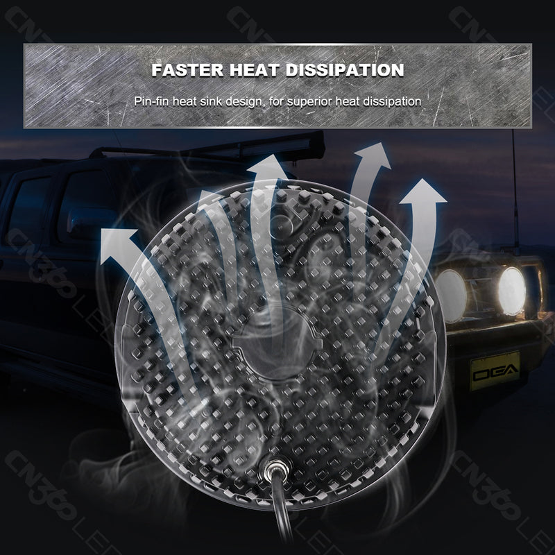 Load image into Gallery viewer, 7 Inches Round LED Spot Lights for Construction and Offroading
