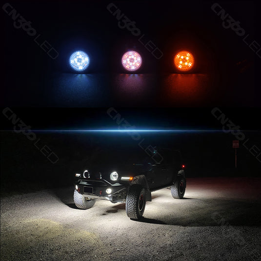EL13 Dual Color LED Rock Light Kit