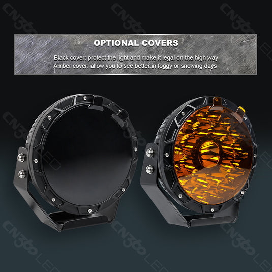 7 Inches Round LED Spot Lights for Construction and Offroading