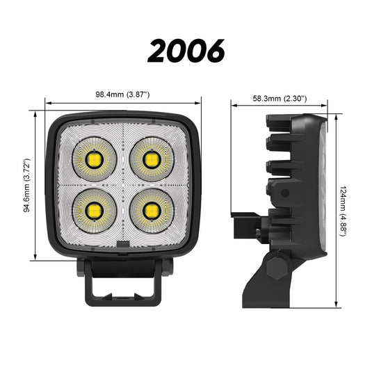 20 Series 24W and 40W  Flood Beam LED Work Light