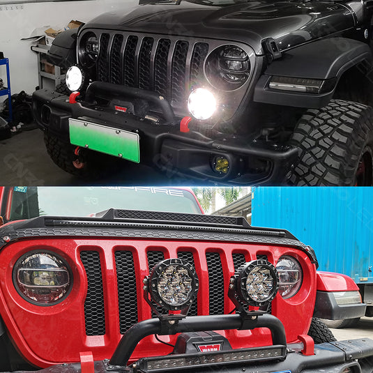 7 Inches Round LED Spot Lights for Construction and Offroading