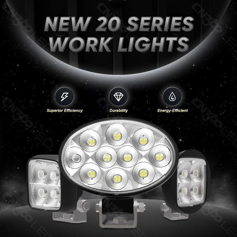 Cargue la imagen en el visor de la galería, 8233LM High Brightness 75W Rectangle Work Light
