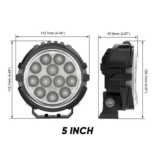 W30 Series 60W LED  spot and flood work lights
