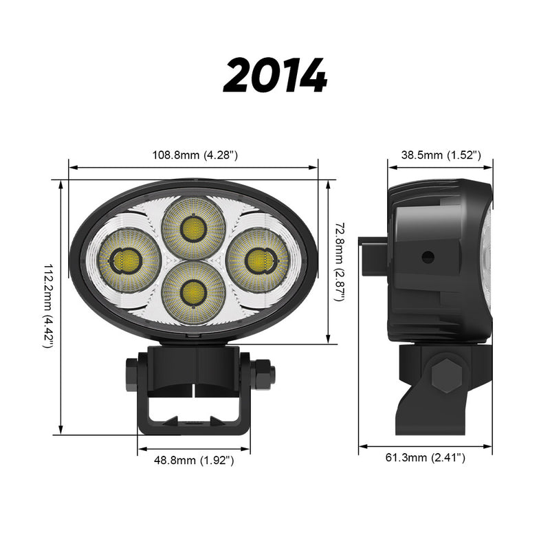 Load image into Gallery viewer, 20 Series 40W 4.28 Inch Oval Flood LED Work Light
