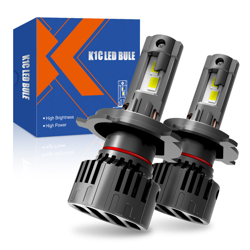 Load image into Gallery viewer, Universal Fit K1C Series H4 and H13 LED Headlight Bulbs
