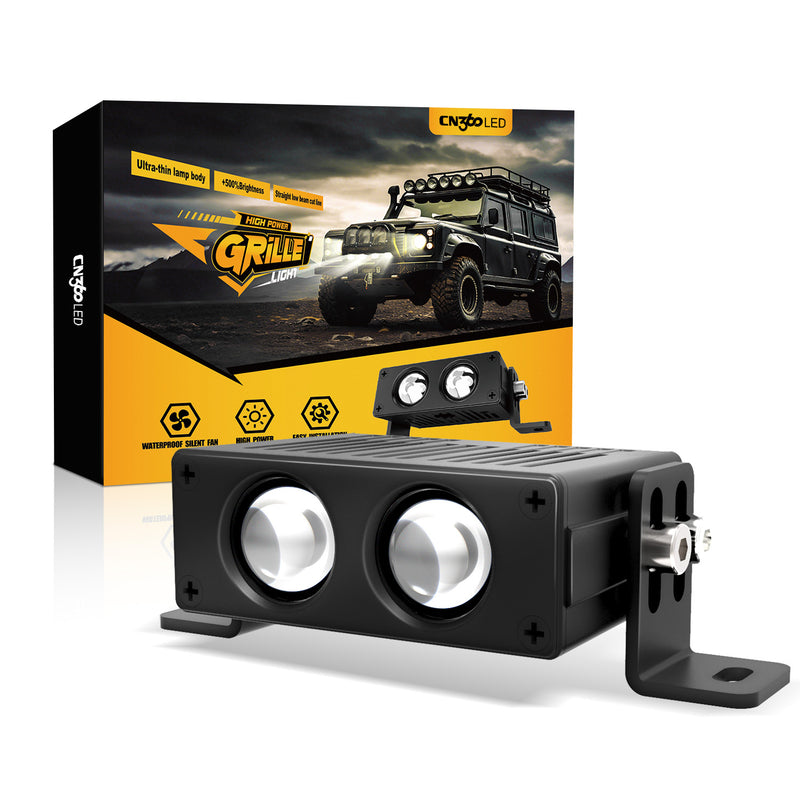 Cargue la imagen en el visor de la galería, Luz de rejilla LED de doble lente de luz baja LG Series LG0150
