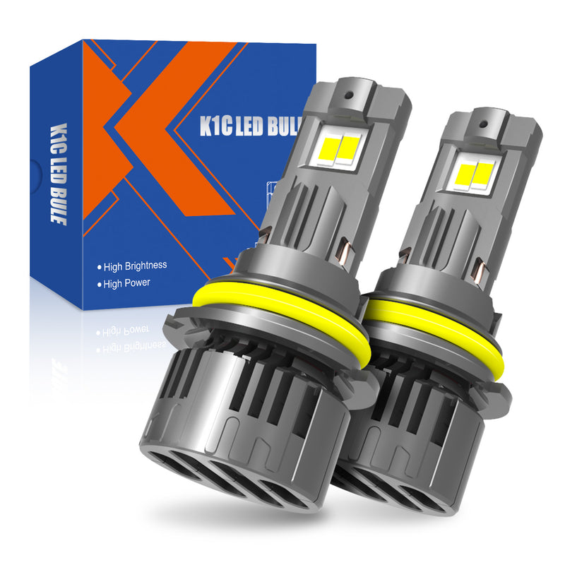 Cargue la imagen en el visor de la galería, Universal Fit Copper Heat Pipes K1C Series 9007 LED Headlight Bulb
